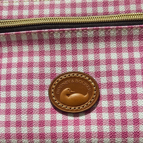 Dooney & Bourke Gingham Tech Top Zip Pouch - Picture 3 of 6